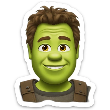 Shrek as Rick Astley sticker