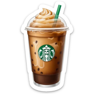 iced coffee starbucks sticker