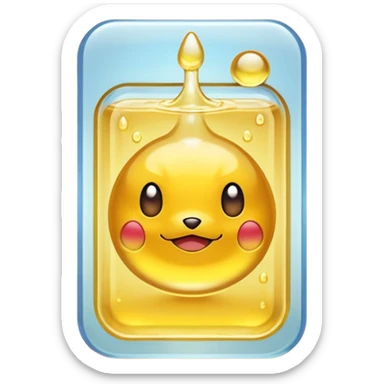 pokemon card made of piss sticker