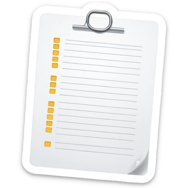 test completion sheet sticker