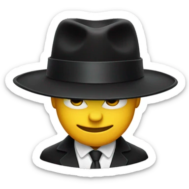 Just a Borsalino black hat sticker