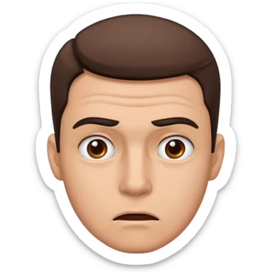 Overwhelmed man sticker