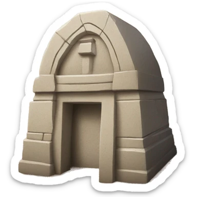 Tomb above ground sticker