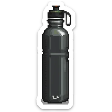 white hiking canteen water bottle sticker