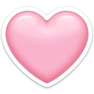 Light pink heart sticker