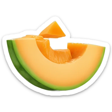 Slice of Canteloupe sticker