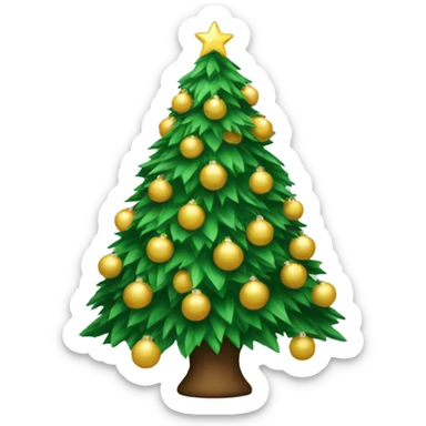 Christmas tree sticker