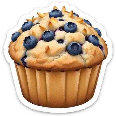 A McDonald's blueberry muffin with a side of French fries sticker