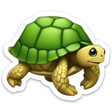 Araigner sur une tortue sticker