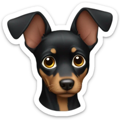 Pincher black sticker