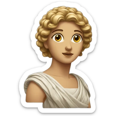 greek muse sticker