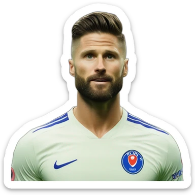 Giroud marquant un but en retournée sticker