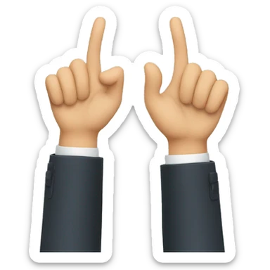 like gesture and nay gesture sticker