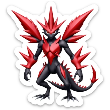 Scizor-Bisharp-Darkrai-Fakémon-hybrid-creature (full body)  sticker