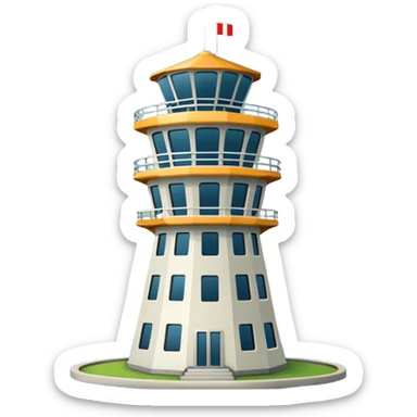 air traffic control tower sticker
