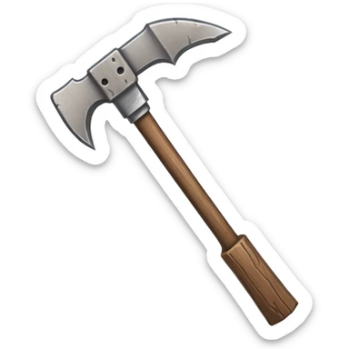 Minecraft pickaxe sticker