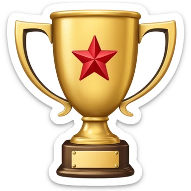 3rd runner up trophy for a winter holiday themed decorating contest sticker