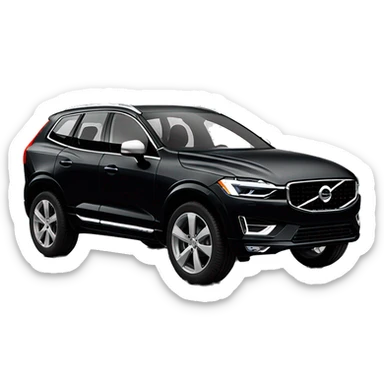 Black Volvo xc60 2024 sticker