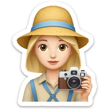 Tourist Taking Photo sticker