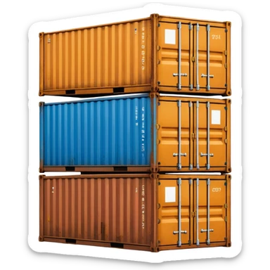 goods Contener emoji which is used for shipment of goods sticker