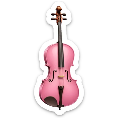 pink cello  sticker