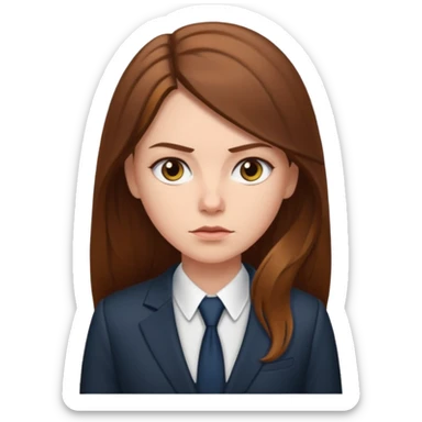 white-girl-with-long-brown-hair-lawyer sticker
