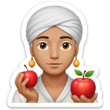 farao in egypt man apple  sticker