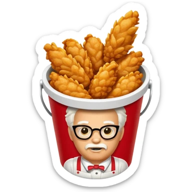 KFC chicken bucket sticker