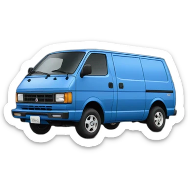 NISSAN BLUE 1986  VAN VAN STANZA sticker