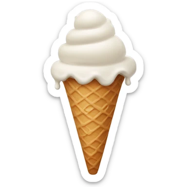 Tall ice cream sticker