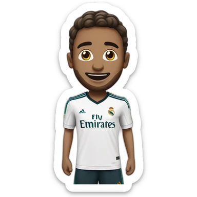 Jude Bellingan wearing real madrid. Goal celebration open arms sticker