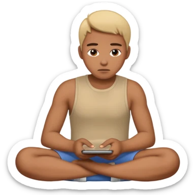 person going poo sticker