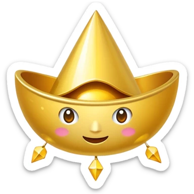 Varita mágica de oro  sticker