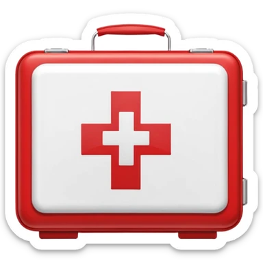 First Aid for hiking sticker