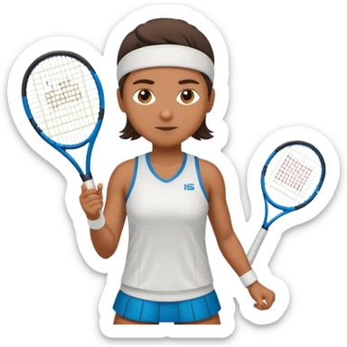 tennis player sticker