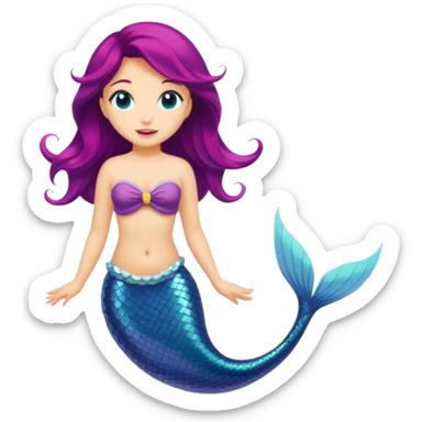 Mermaid kuyruğu sticker