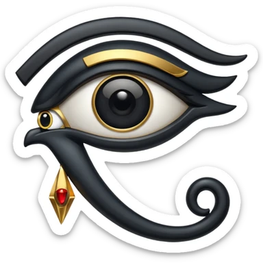 eye of horus blac sticker
