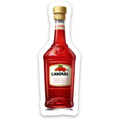 campari bottle sticker