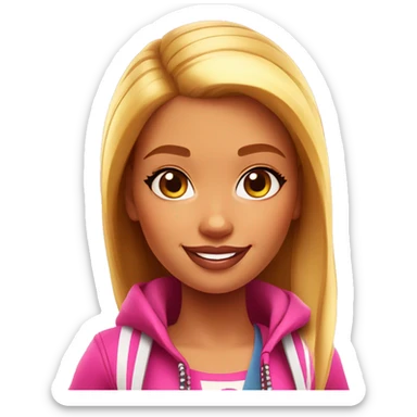 Female Barbie in subway surfers sticker