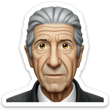 Leonard cohen compassionate sticker