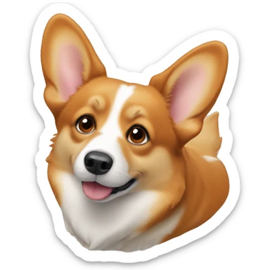 Corgi ginger sticker