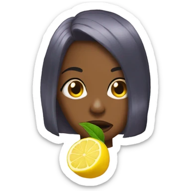 azaelia banks sucking on a lemon sticker
