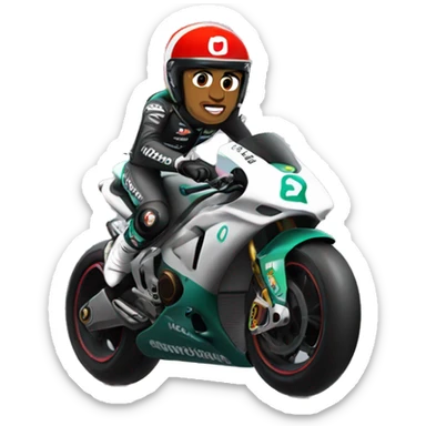 Lewis hamilton on a bike sticker