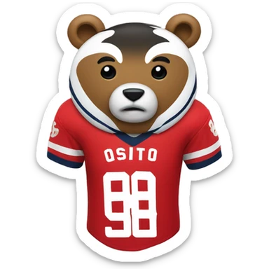 osito con jersey sticker