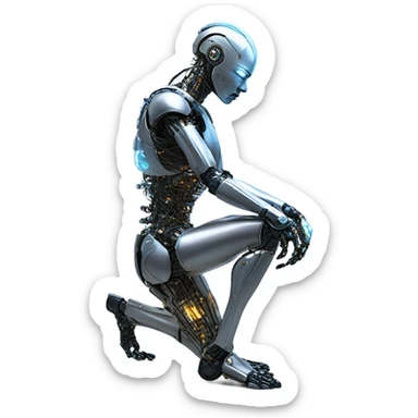 Cyborg surrender sticker