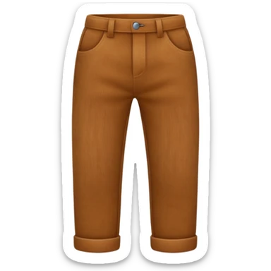 Corduroy texture ridged pants sticker