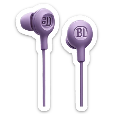 Mauve jbl live flex earphone sticker
