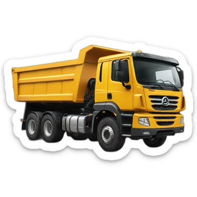 8x4 european dump truck sticker