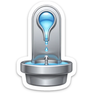 public drinking fountain sticker