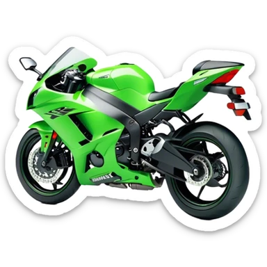 Kawasaki Ninja (Sportbike) - Kawasaki Ninja ZX-10R (Model Year: 2022) (Iconic colour: Green) sticker